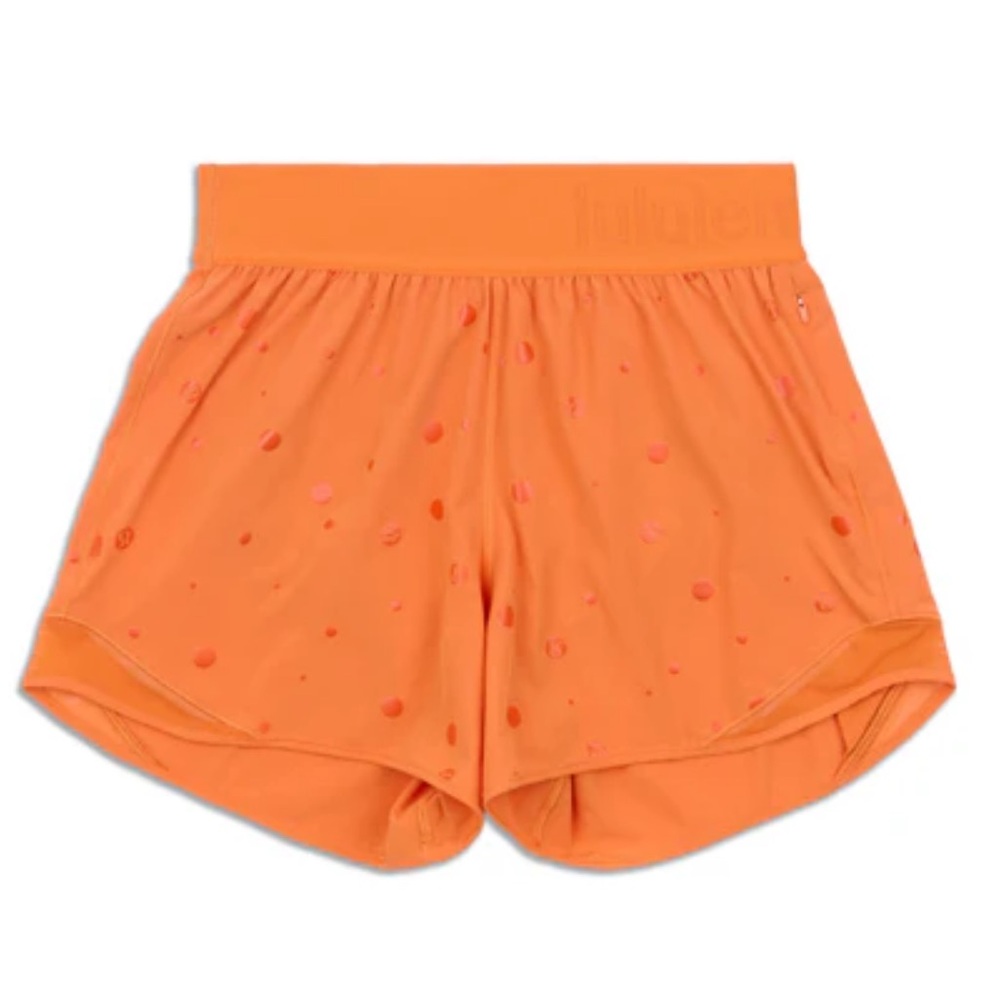 Orange Lululemon shorts